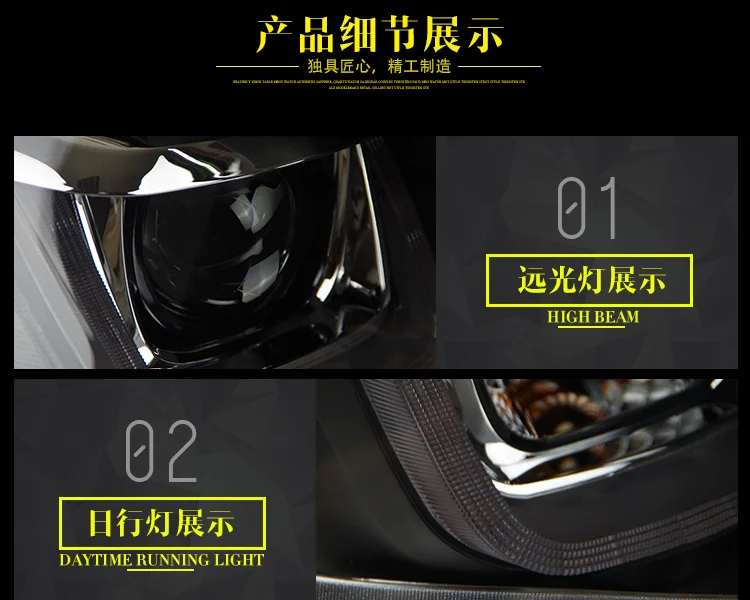 AKD автомобильный Стайлинг Головной фонарь для VW Jetta СВЕТОДИОДНЫЙ Фонарь 2011- двойной U Angel EYE Jetta светодиодный DRL H7 D2H Hid вариант биксеноновый луч