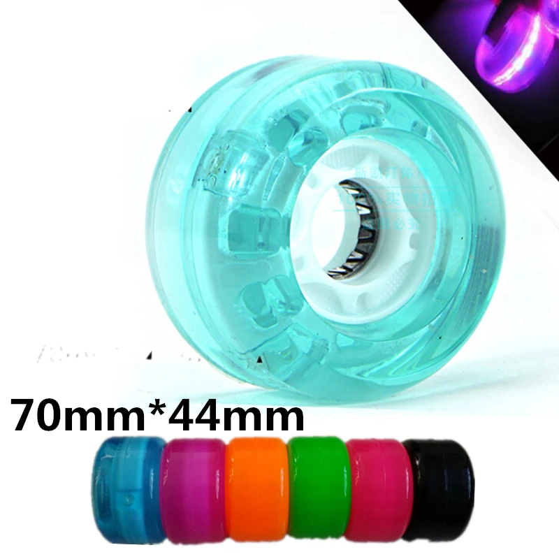 Колесо со светодиодный Ной вспышкой для скейтборда 608 подшипник 70 мм x 44 колеса