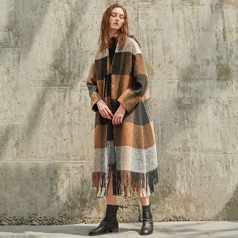IRINAW168 2018 AW Новая коллекция оригинальный дизайн Длинные повседневные кисточкой