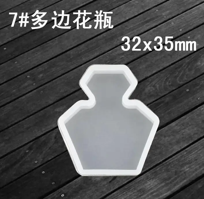 vase 1 XCDIY силиконовая форма для ювелирных изделий Подвеска милые животные кошка кролик олень лошадь Смола Силиконовая Форма Ремесло Ювелирные изделия Кулон DIY - Цвет: vase 1