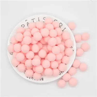 03light pink 10/15/20/25 мм Мини пышная Нижняя Pom Poms помпонами ручной работы для детей игрушки свадебный Декор Сделай Сам швейного Ремесла поставок 100 шт - Цвет: 03light pink
