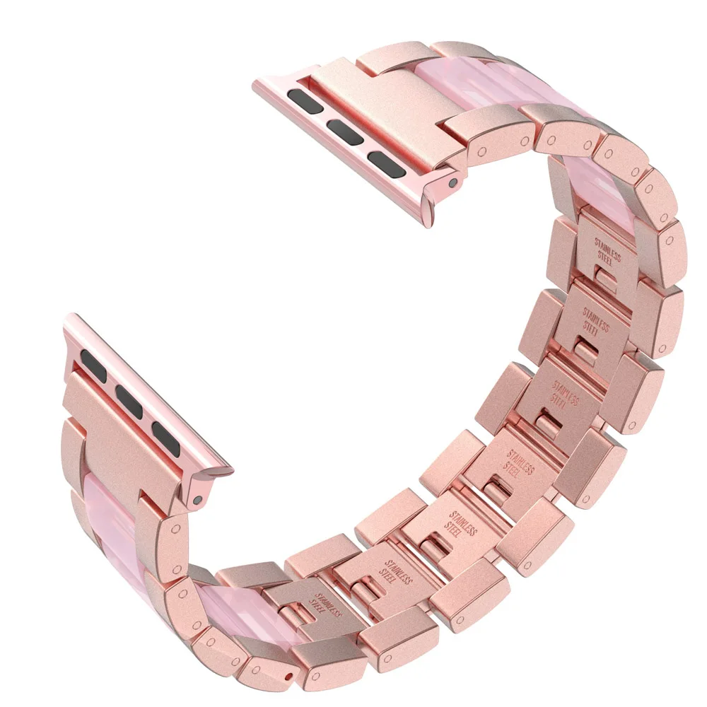 PGold Wearlizer наручных часов iWatch, легкий Алюминий ремешок браслет классический браслет металлическая застежка ремешок для наручных часов для Apple Watch Series 5 4 3 2 1 - Цвет ремешка: PGold