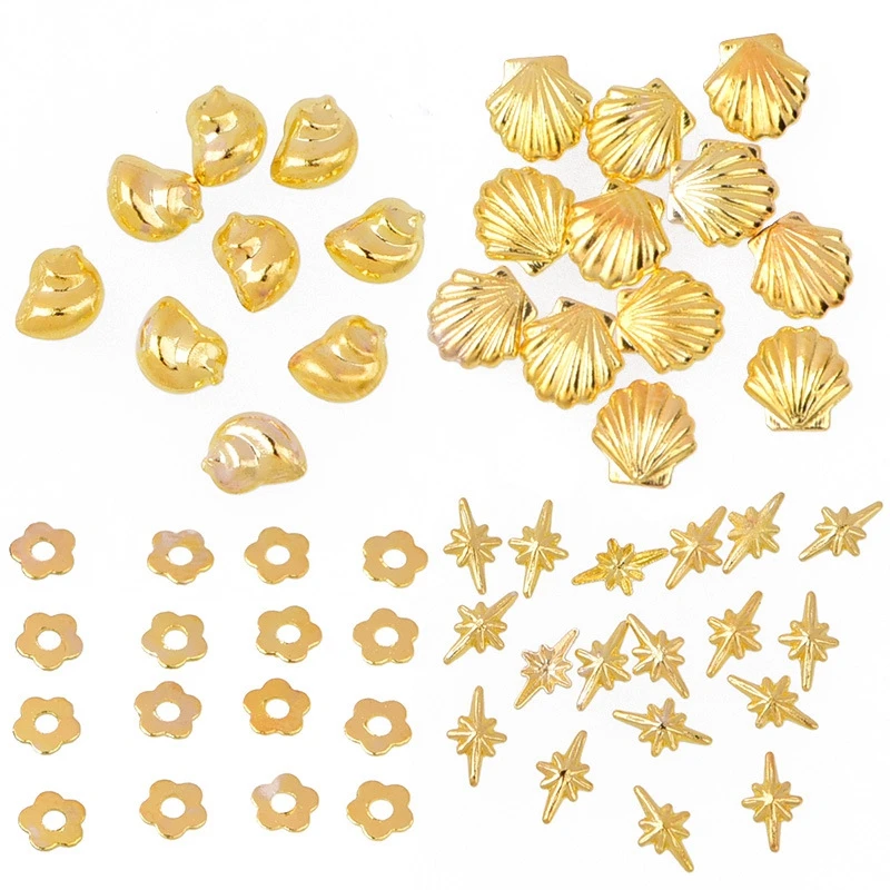 3D дизайн ногтей заклепка блестящие шпильки для металлическое украшение золотой