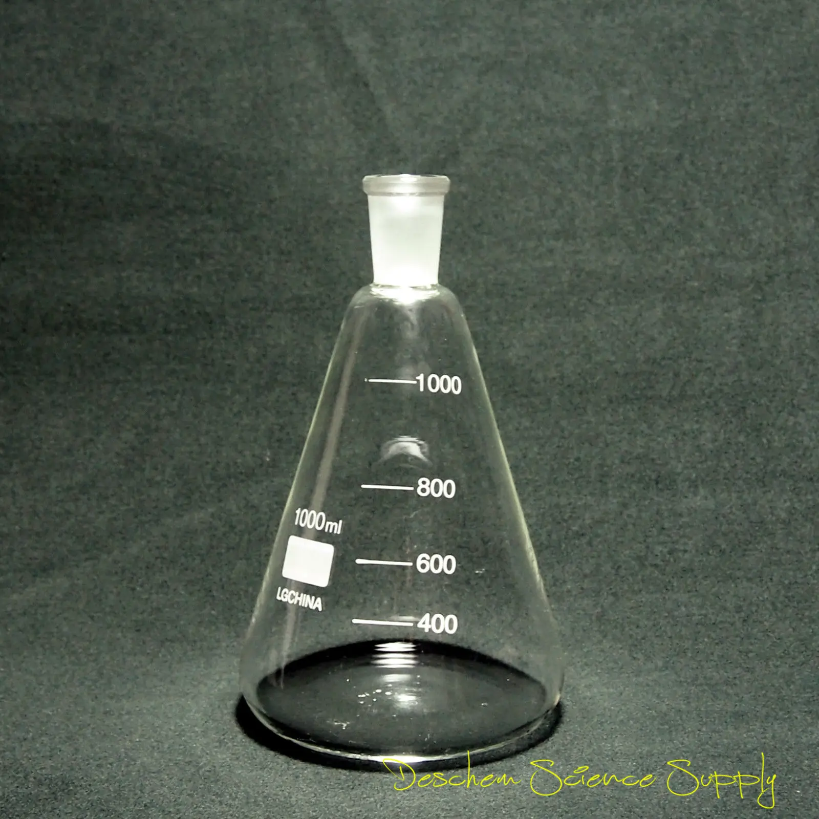 1000 мл 24/40 стеклянная фляжка Erlenmeyer 1л коническая бутылка посуда для сухой