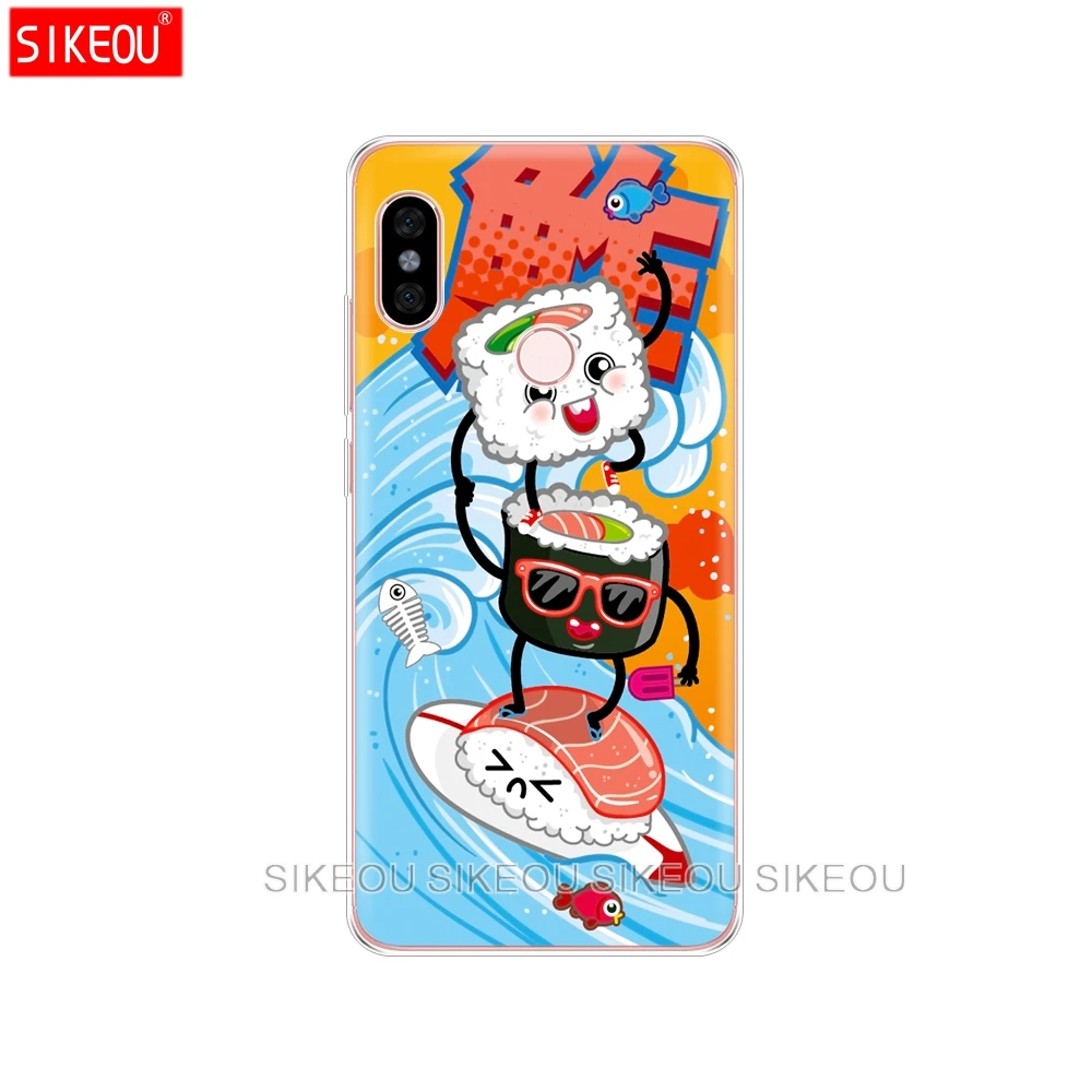 Силиконовый чехол для телефона Xiaomi redmi 5 4 1 1s 2 3 3s pro PLUS note 4X 4A 5A дизайн японских суши