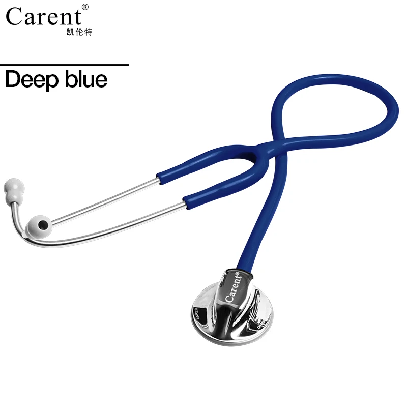deep blue Carent профессиональный стетоскоп двойной медицинский silverback стетоскоп из нержавеющей стали для доктора медсестры, чтобы слушать сердцебиение плода - Цвет: deep blue