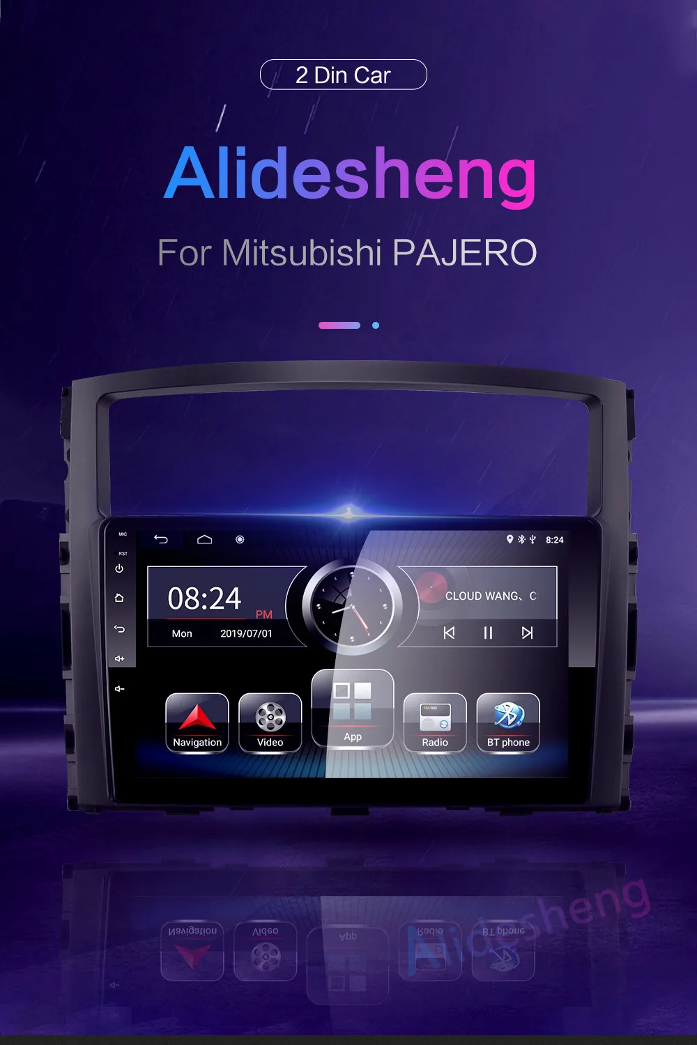 4G Android 8,1 автомобильный мультимедийный плеер для MITSUBISHI PAJERO V97 2006 2007 2008 2009 2010 2011 2din стерео радио gps навигации