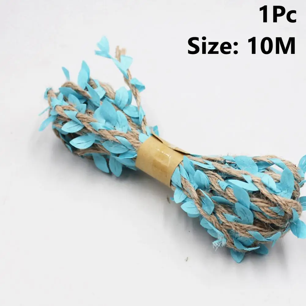 10M Rope Blue Taoup DIY 2 м Мешковина ленты винтажные Свадебные аксессуары сизаль кружева джутовые Hessian деревенские свадьбы и мероприятия вечерние сувениры на день рождения - Цвет: 10M Rope Blue