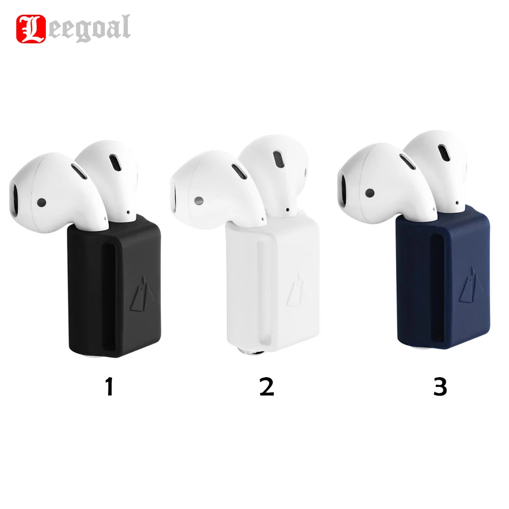 Leegoal силиконовый держатель с защитой от потери для AirPods Портативный Силиконовый