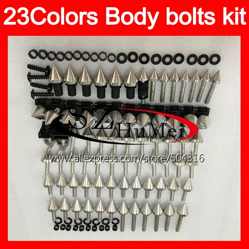 

Fairing bolts full screw kit For SUZUKI GSXR600 GSXR750 01 02 03 GSXR 600 750 K1 R600 2001 2002 2003 Windscreen bolt screws Nuts