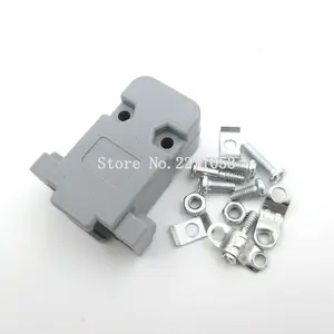 10 шт.лот DB9 пластиковая оболочка DB9 оболочка DB9 серийная оболочка литой корпус DB9