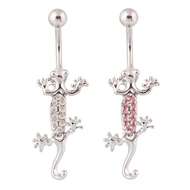 Кольца в пупок маленькие gecko пупка пирсинг тела ювелирные изделия оптом 14 г