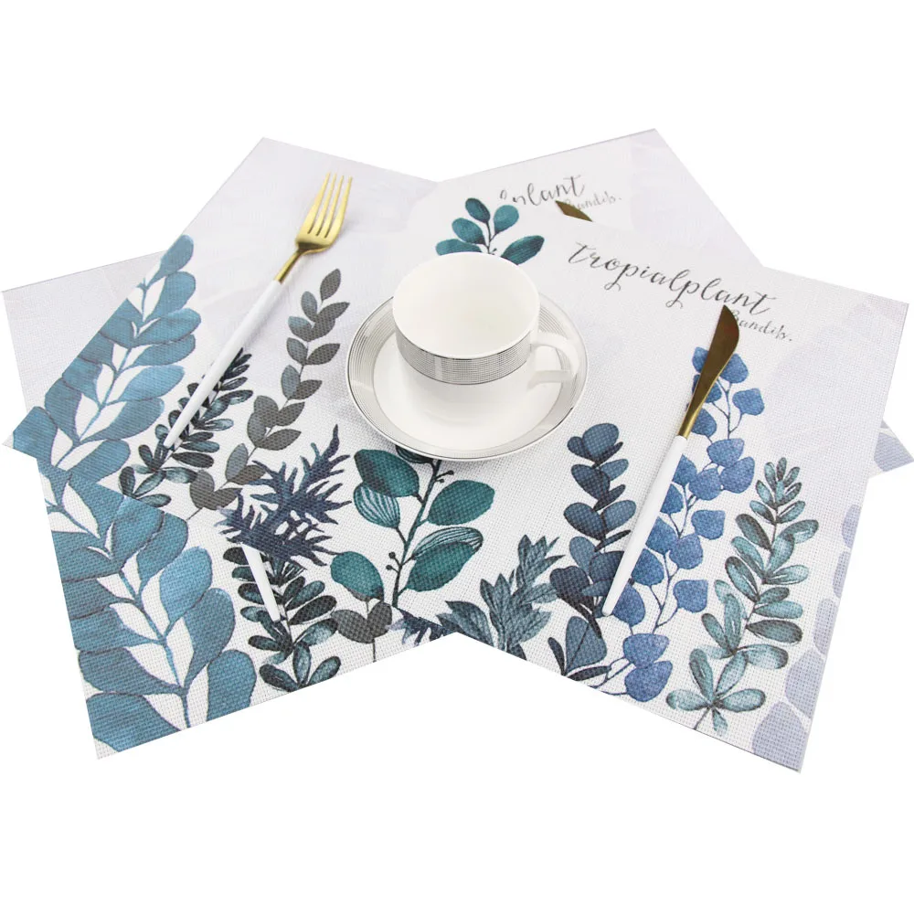 4Pcs/lot Dinner Placemat Nordic style Pvc Table Mat Pads Coasters Waterproof Chicken Pad Slip-Resistant | Дом и сад