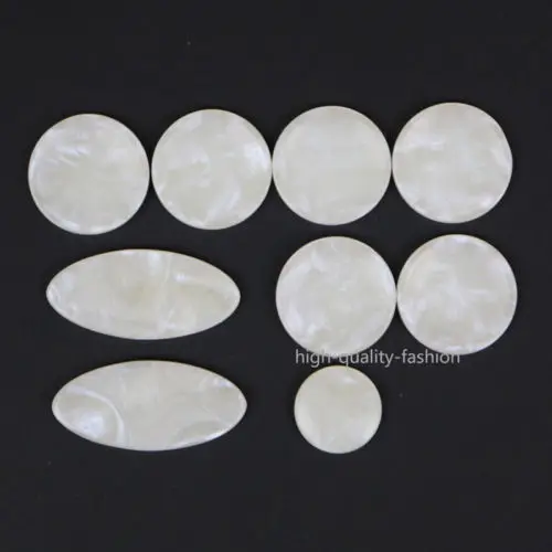 

Saxophone Accessories Sax KEY INLAYS Buttons (white) Sax parts Set of 9