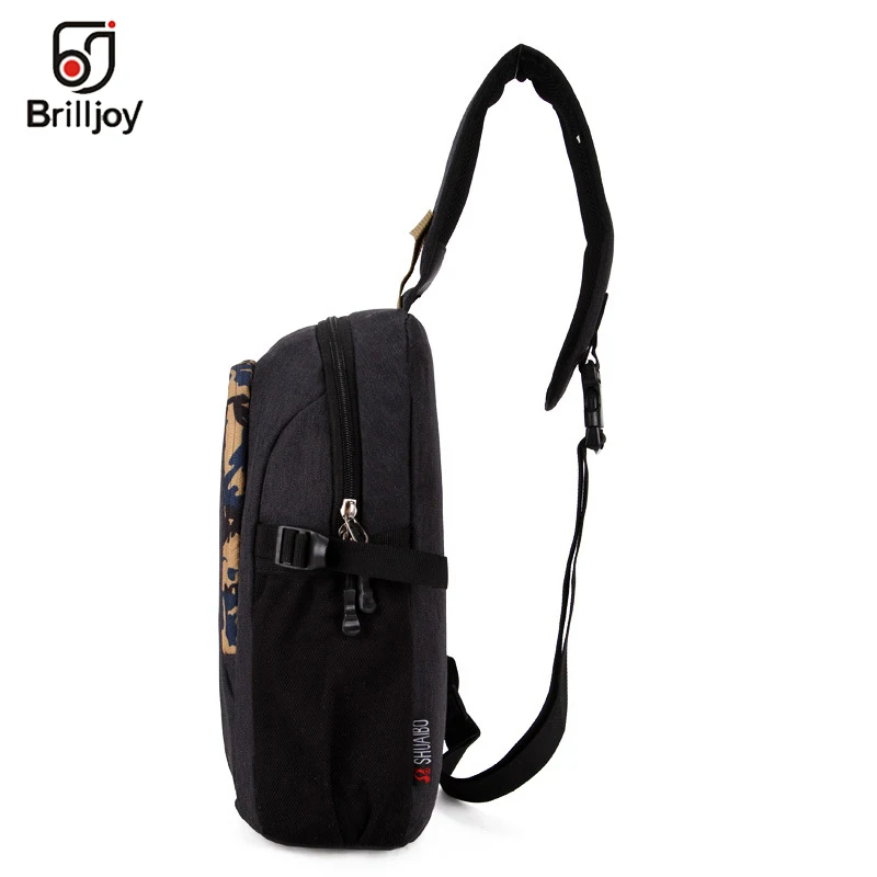 Brilljoy Men's Fashion Crossbody Bags for Men Messenger Chest Bag Casual Bag Waterproof Nylon Single Shoulder Strap Pack 2019New