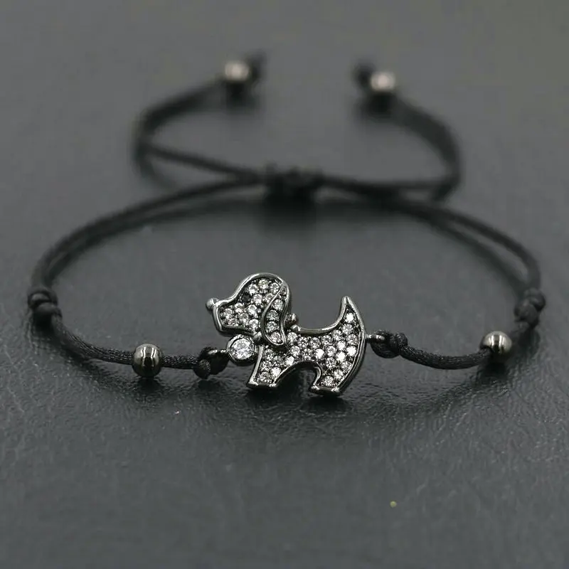 BPPCCR милого щенка браслет с фигуркой собаки для мужчин и женщин мальчиков девочек