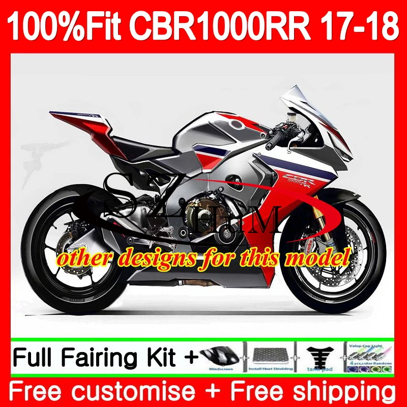 Комплект впрыска + бак для HONDA CBR 1000 RR CBR1000RR 17 18 107SH.2 1000RR Красный Серый Новый CBR1000 2017