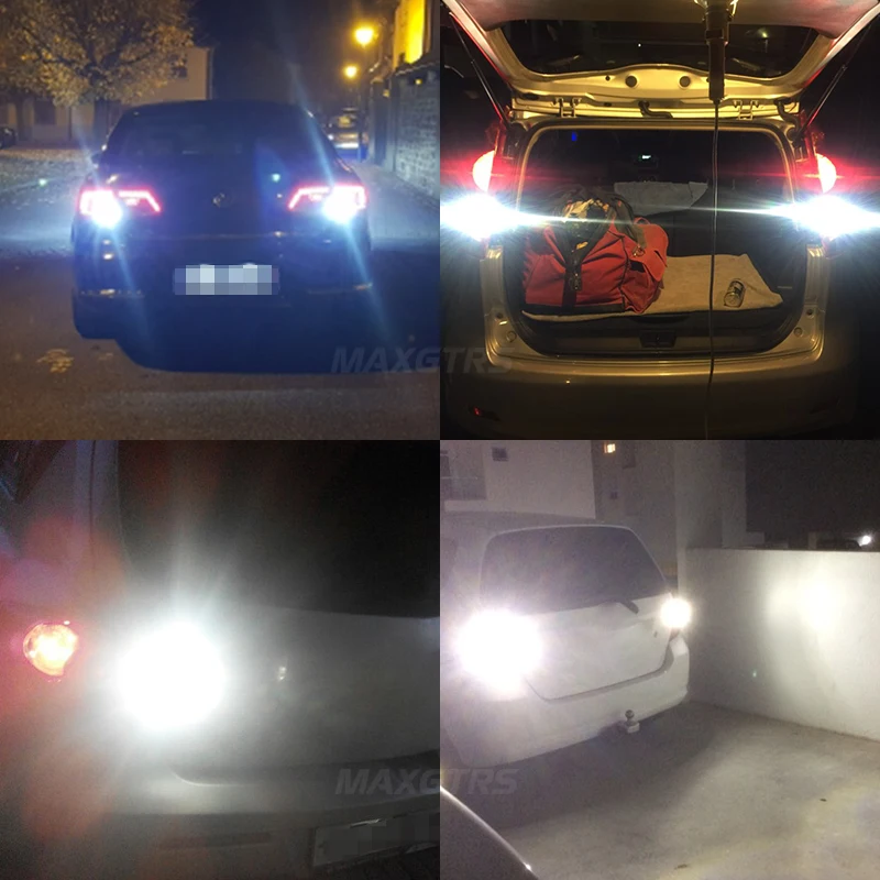 2x T15 светодиодный 1156 BA15S 7440 W21W 3030 лампы W16W светодиодный задний фонарь светильник Canbus 921 912 автомобилей резервный сигнал поворота светильник