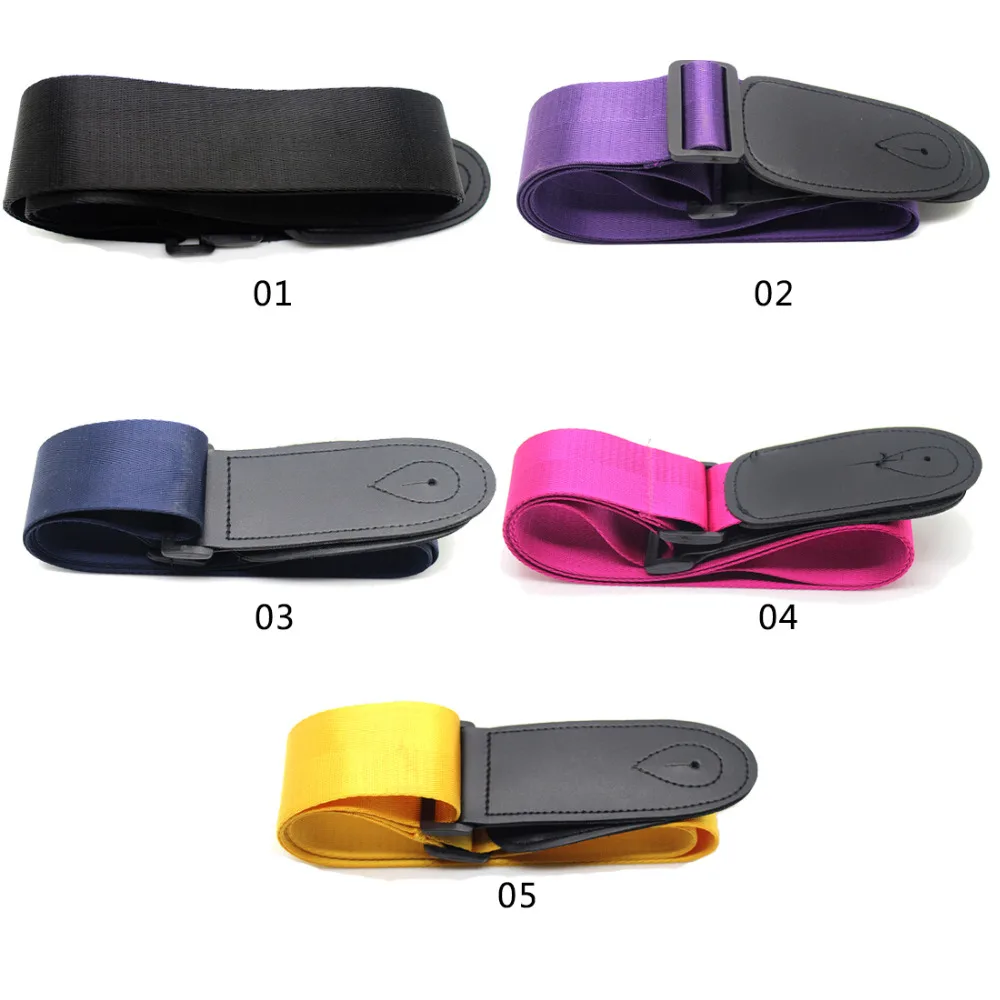

High Quality Musical Instrument Accessories For Folk Electric Acoustic Guitar Adjustable Guitar Chemical Strap Leather Ends