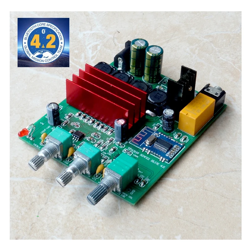 KYYSLB DC12-25V DP3 TPA3116D2 4 2 Bluetooth усилитель плата 50 Вт * с шт. NE5532 домашний аудио 0 цифровой |