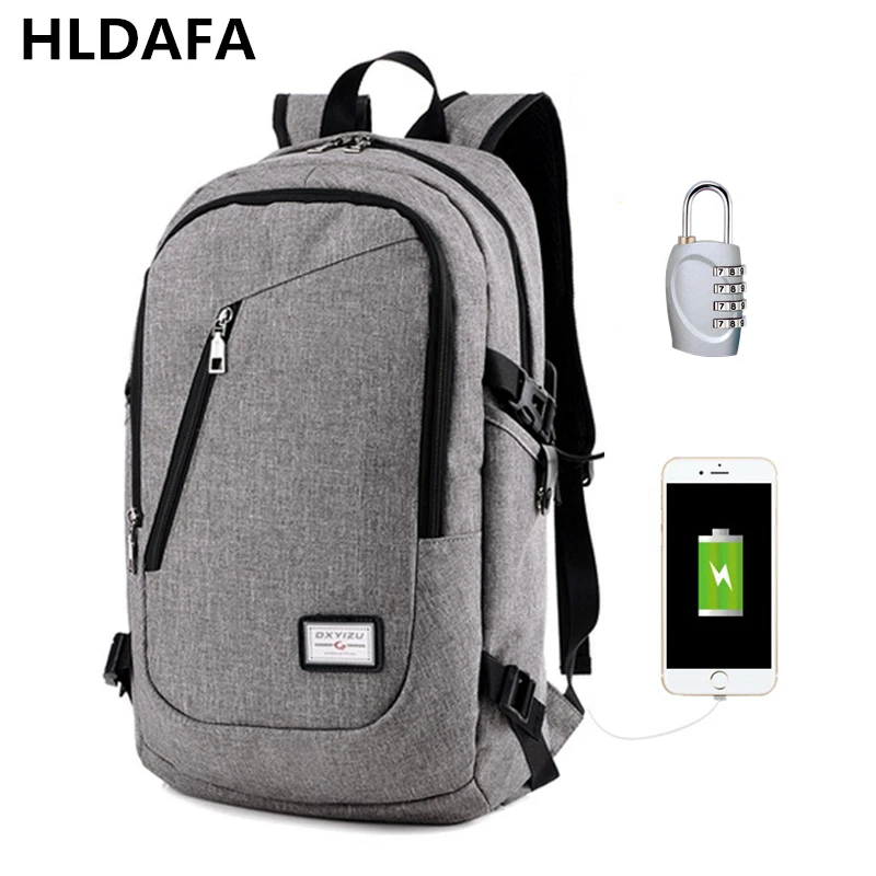 Мужской рюкзак из полиэстера черный водонепроницаемый деловой для ноутбука с