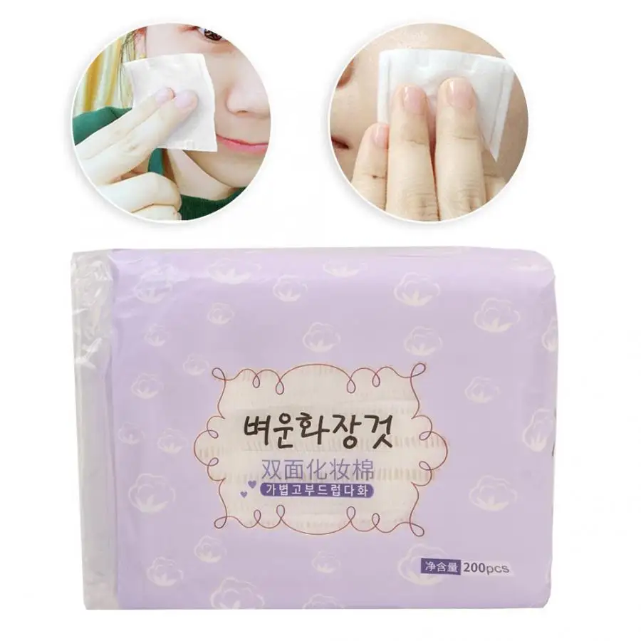 Хлопковые подушечки полотенце для макияжа очищающие лица косметический