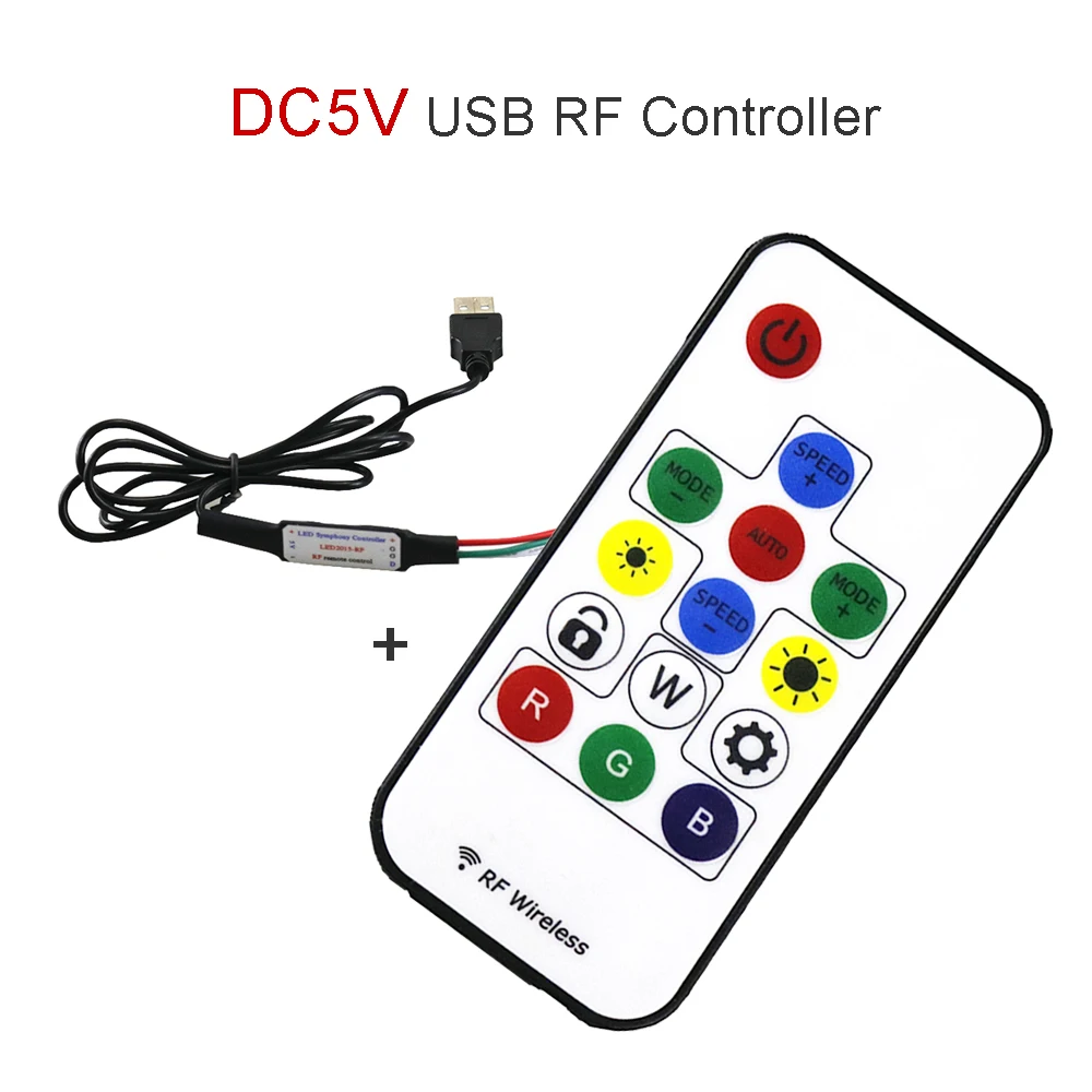 5 в USB LED 2015RF контроллер 14 клавиш беспроводной пульт дистанционного управления