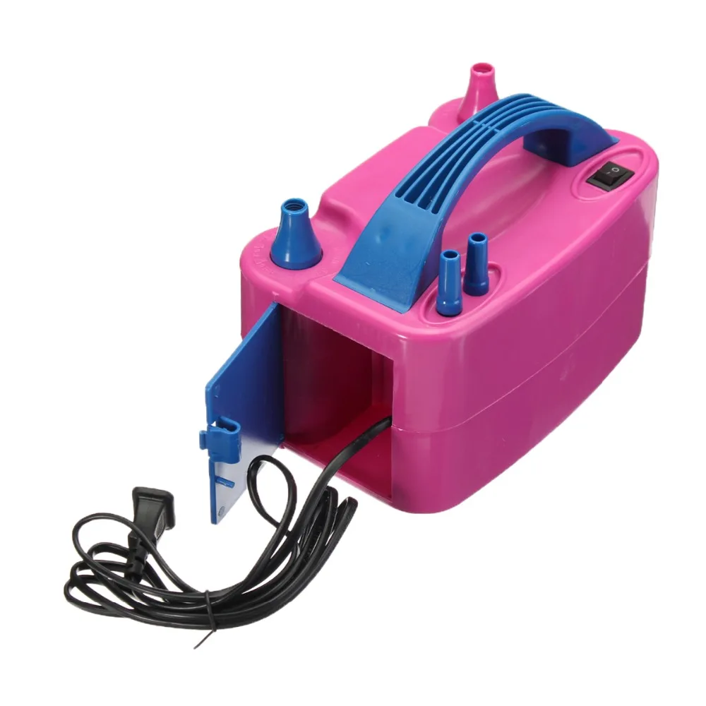 

Double Hole AC Inflatable Electric Balloon Inflator Pump Air Balloon Pump Portable Air Blower UK EU US Plug 220V /110V