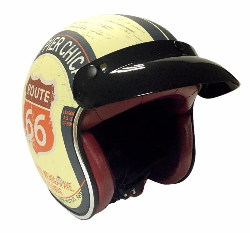Motorcycle Helmet Retro Helmets Chopper Vintage Moto Open Face Old School Casco Summer Casque DOT | Автомобили и мотоциклы