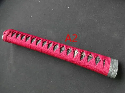 A2 Высокое качество японский катана меч ручка полностью Tsuka 26 см самурайская ручка и Fuchi Kashira - Цвет: A2
