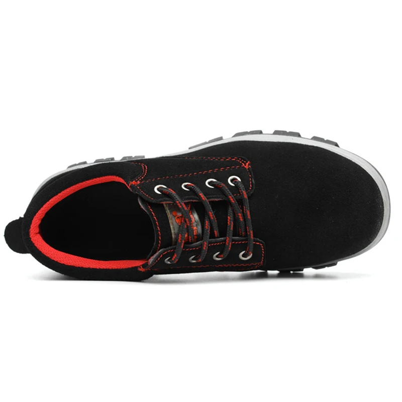 Outdoor Construction Men's Steel Toe Cap Anti-slip Safety Shoes Men Industrial Puncture Proof Short Work Boots #11 | Обувь