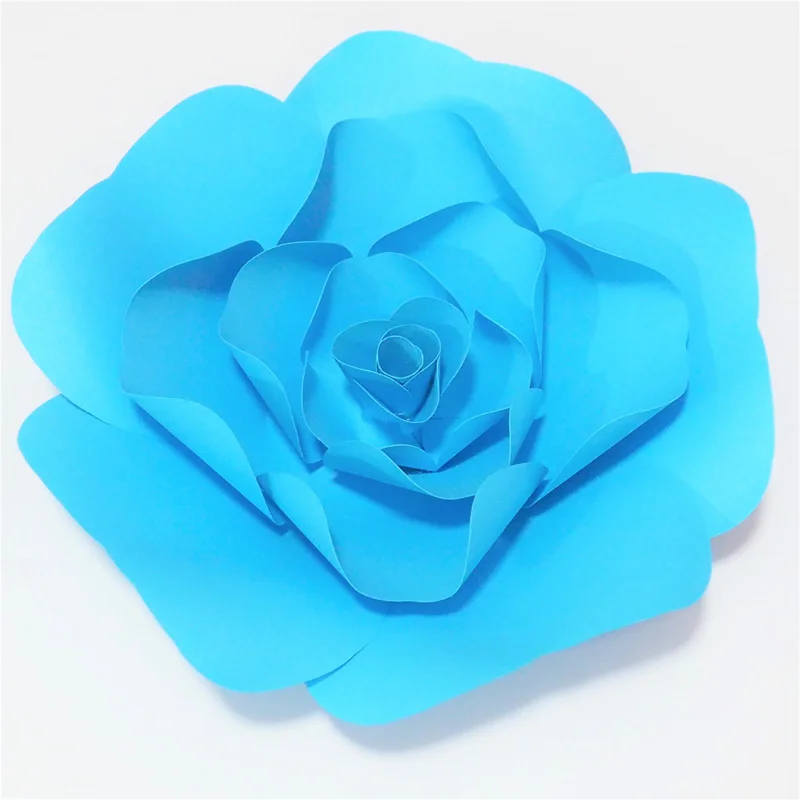 DIY гигантский Бумага цветы Флорес де papel большой Бумага Роза для свадьбы и события декоративные задние планы деко видео-уроки 6 размеров бумажные цветы