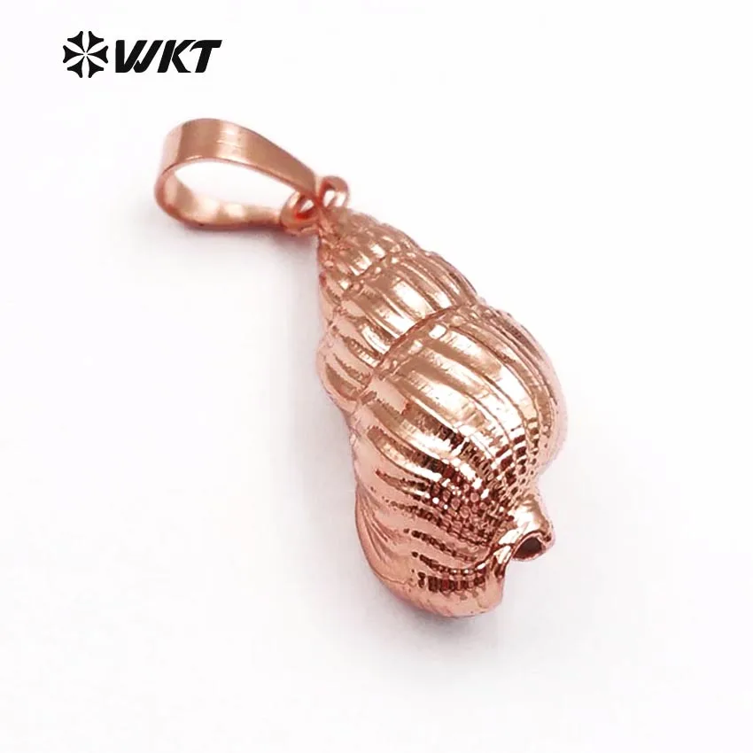 

WT-JP053, оптовая продажа, элегантная Роза, натуральная труба, кулон, металлический елетроплакированный корпус, подвески с розовым золотом, мод...