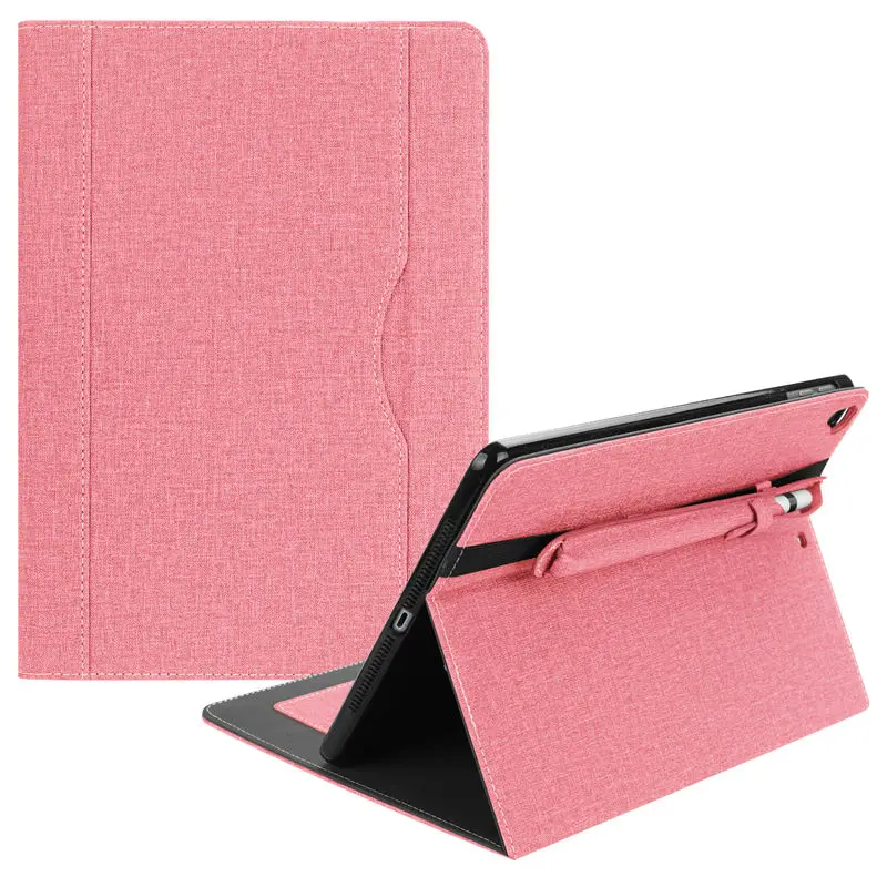 Pink Чехол для Apple iPad 9,7 6-го поколения чехол для iPad Air 1 2 iPad Pro 9,7 чехол с карандашом+ пленка+ ручка - Цвет: Pink