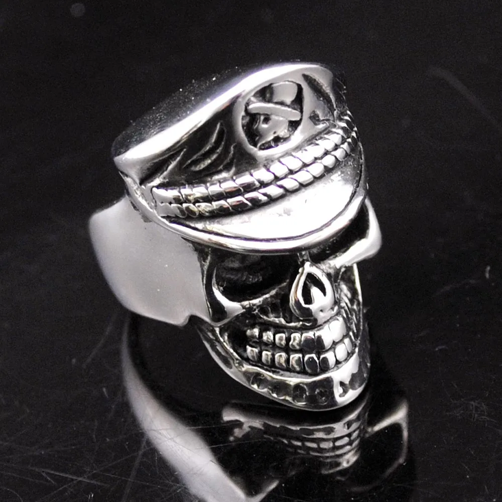 Кольцо CHIMDOU 2018 мужское модное в стиле панк из нержавеющей стали|ring jewelry|skull ring