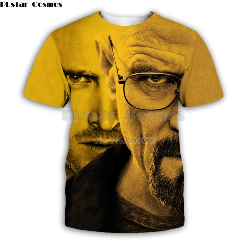 PLstar Cosmos модная мужская футболка Игра престолов/ломается Bad Heisenberg 3D печатных унисекс футболка Уличная Повседневная футболка Топы