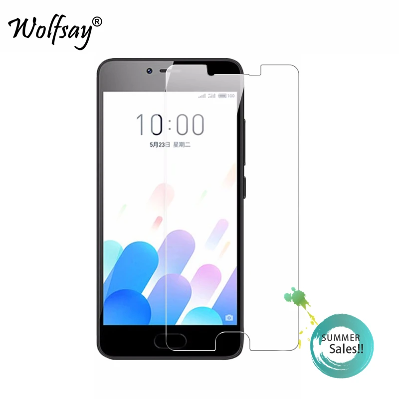 2pcs Glass For Meizu M5C Screen Protector Tempered Phone Protective Film Wolfsay | Мобильные телефоны и аксессуары