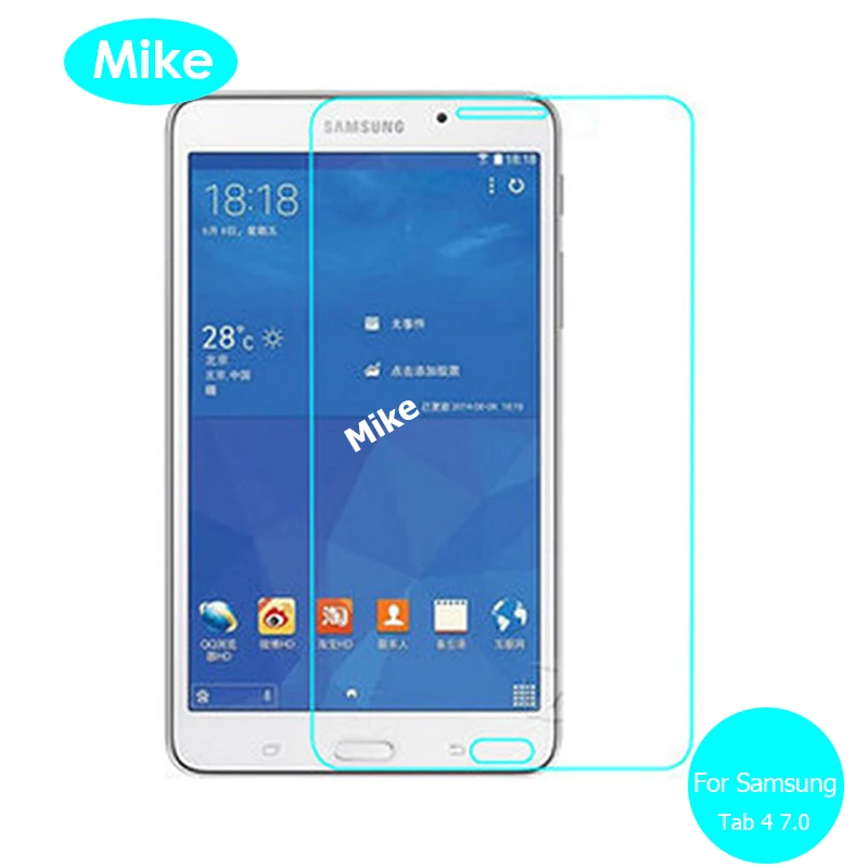 Защитное стекло для Samsung Galaxy Tab 4 7 0 закаленное 9h защиты экрана на таб T231 SM T 231|protective