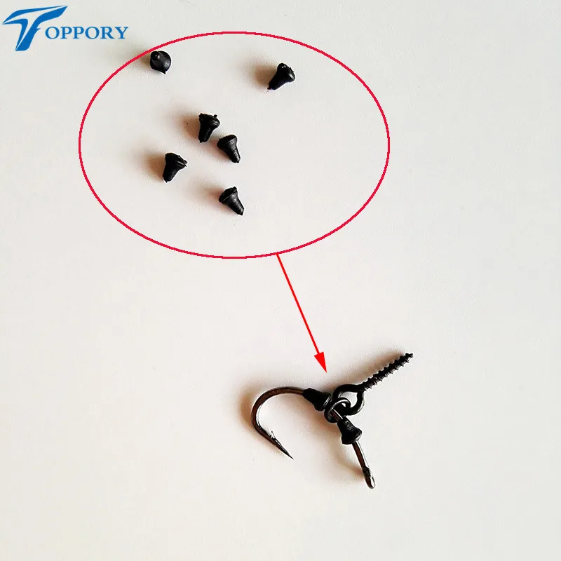 Toppory 50 шт./лот Карп Рыболовный крючок останавливается 3 цвета бусины Стопперы