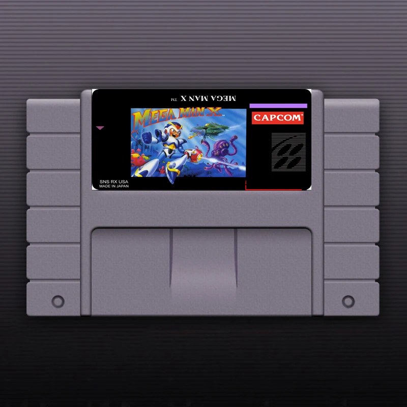 Megaman X 16 битная большая серая игровая карта для NTSC игрового игрока|16 bit|16 bit game cardbit