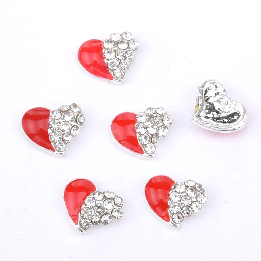 10 шт. элегантный дизайн ногтей сердца блестит деко с режущей поверхностью