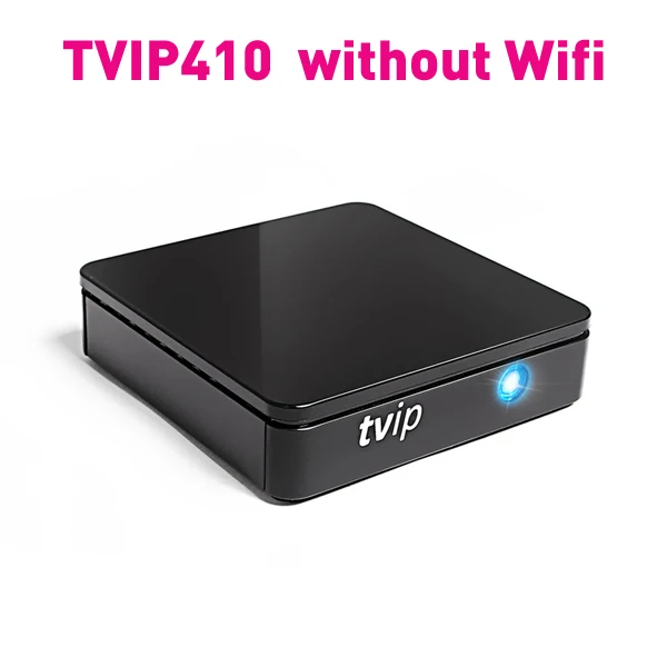 TVIP 410 Новое поступление Декодер каналов кабельного телевидения ТВ IP410 412 415 ТВ коробка Linux и Android 6,0 два OS Поддержка H.265 1080 p quad core - Цвет: TVIP 410