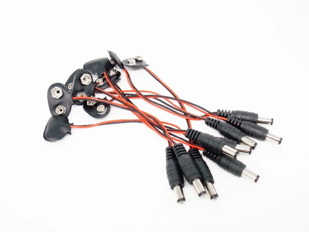 10 шт./лот экспериментальный 9 в кабель питания для аккумулятора постоянного тока