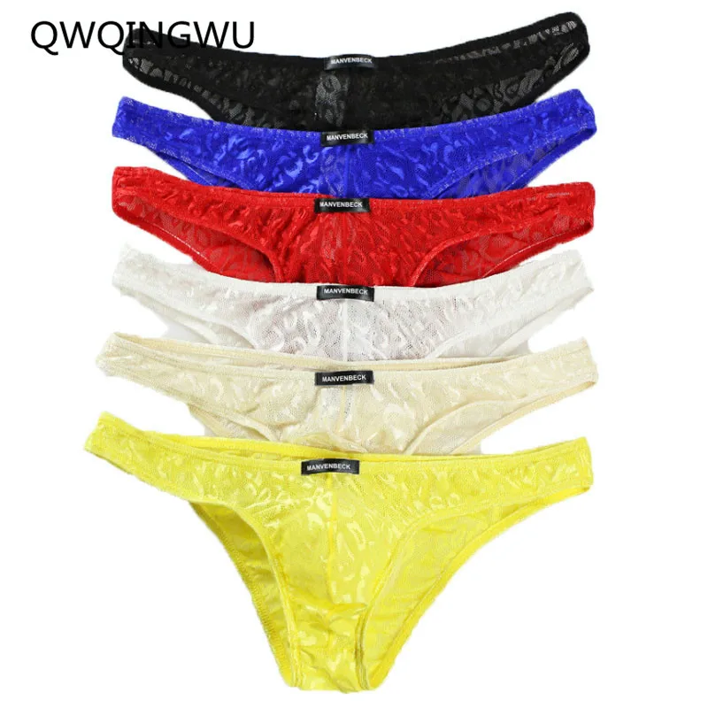 6PCS Men Underwear Sexy Briefs Camouflage Low Waist Underwear Male Panties Breathable Underpants Gay Undershorts Briefs