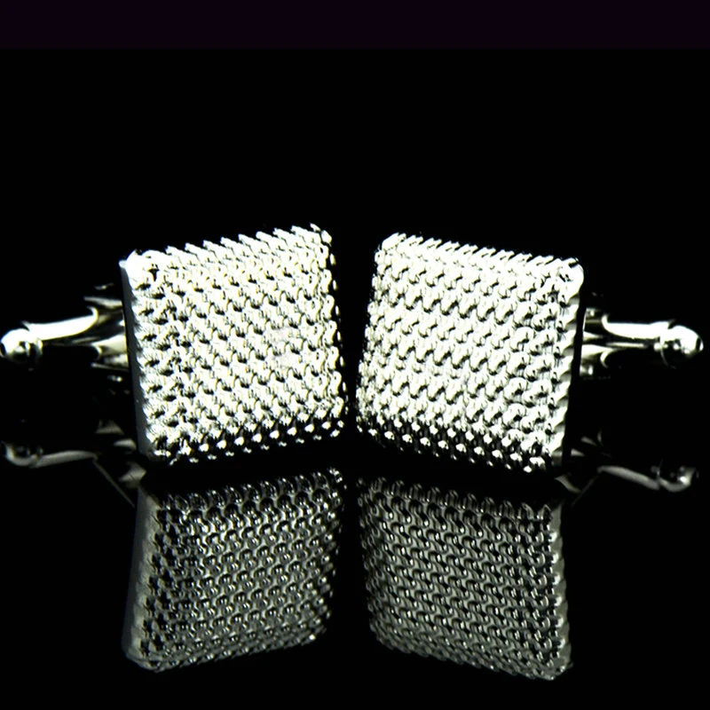 Высококачественные запонки для мужчин глянцевые Квадратные Цветные медные