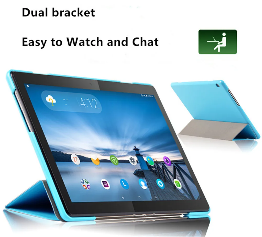 Новый однотонный Ультратонкий чехол-книжка из искусственной кожи для Lenovo Tab M10 10 1