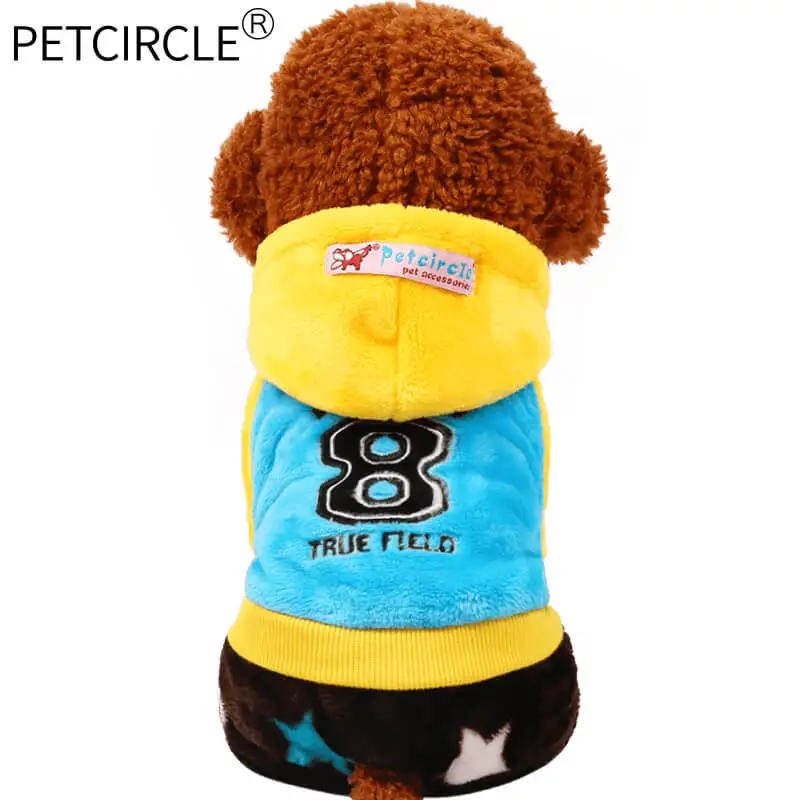 Petcircle, Новое поступление, одежда для домашних животных, собак, кошек, Lucky Star Bulldog Parkas, 3 цвета, размер XXS-L, щенков, парки для чихуахуа, спорта - Цвет: Синий