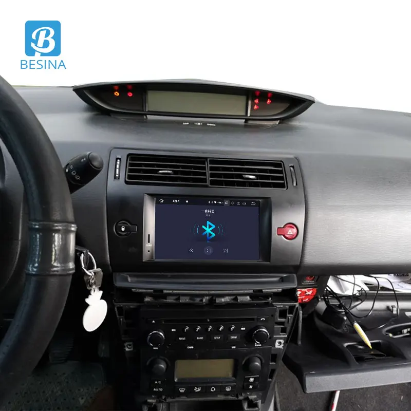 Besina Android 9 0 автомобильный dvd плеер для Citroen C4 Quatre Triumph 2004 2012 gps навигация Мультимедиа