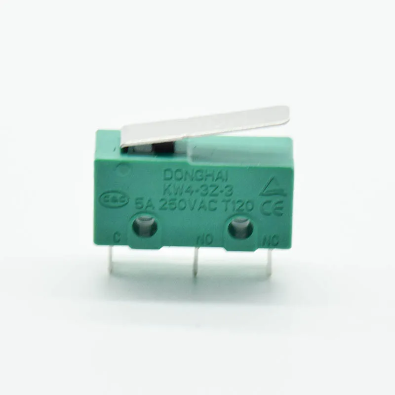5 шт. концевой переключатель для 3d принтера 3 Pin N/O N/C микро концевой переключатель Аксессуары для 3d принтера зеленый концевой выключатель