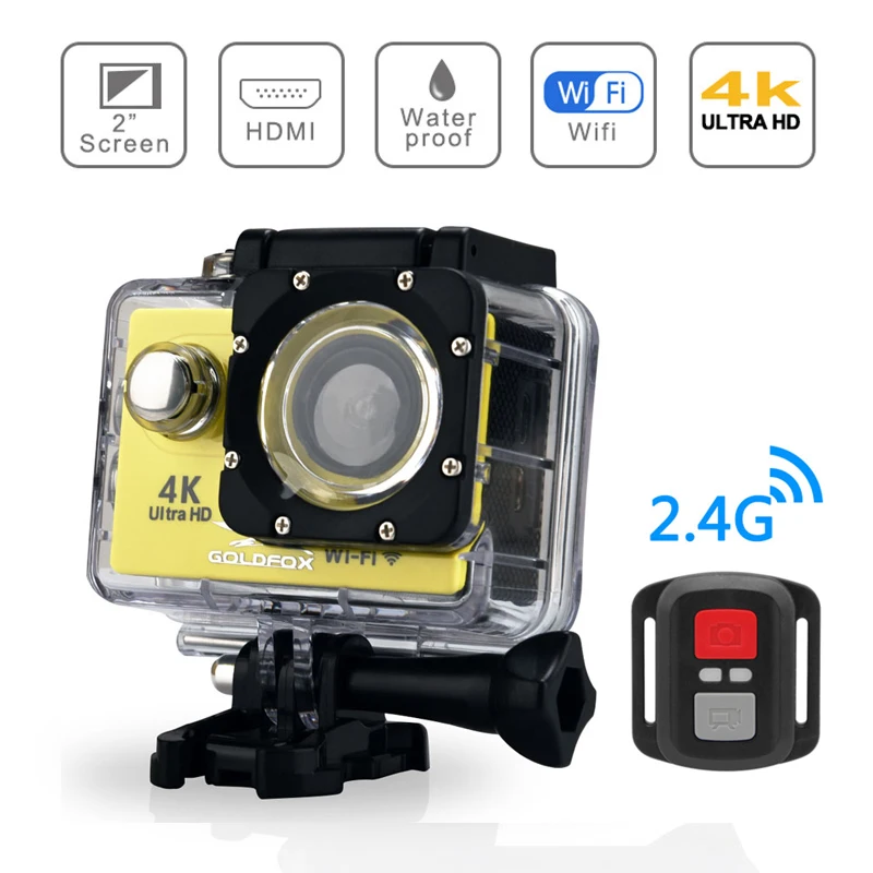 Экшн-камера H9R 4K 25FPS Wi-Fi 2 0-дюймовый ЖК-экран водонепроницаемая Спортивная DV-камера